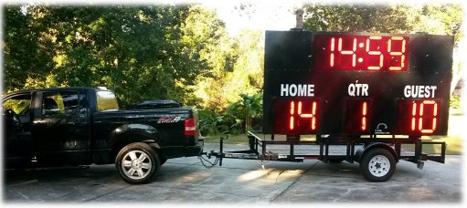 scoreboard on trailer